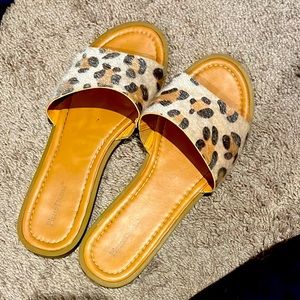 Pierre Dumas leopard print sandals